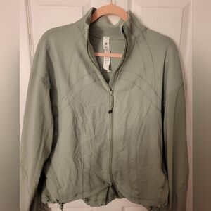 Lululemon Women's Sage Green Loose Define Bomber Jacket